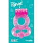 Розовое эрекционное кольцо Rings Treadle с подхватом (Lola Games 0114-63Lola)