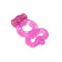 Розовое эрекционное кольцо Rings Treadle с подхватом (Lola Games 0114-63Lola)