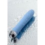 Голубой силиконовый вибратор с функцией нагрева и пульсирующими шариками FAHRENHEIT - 19 см. (ToyFa 796006)