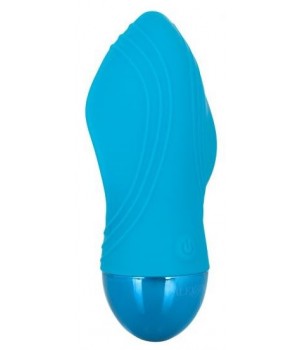 Голубой мини-вибратор Tremble Kiss - 12 см.