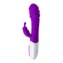 Фиолетовый вибратор JOS TATY с пульсирующими шариками - 21,5 см. (JOS 783001)