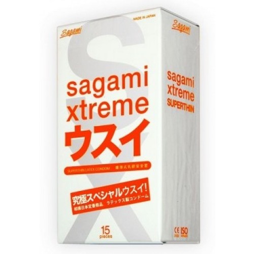 Ультратонкие презервативы Sagami Xtreme Superthin - 15 шт. (Sagami Sagami Xtreme Superthin №15)