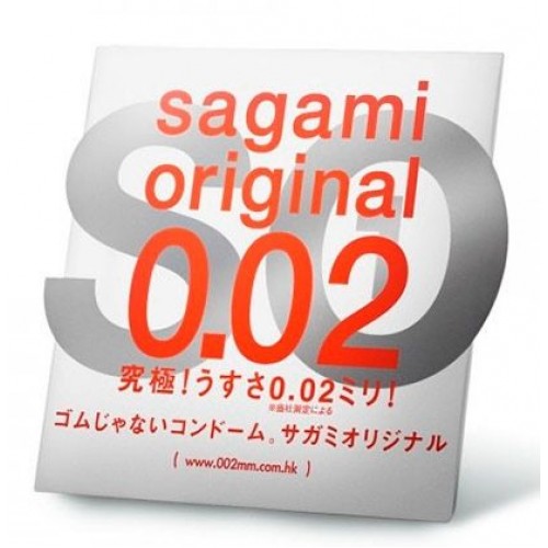 Ультратонкий презерватив Sagami Original 0.02 - 1 шт. (Sagami Sagami Original 0.02 №1)