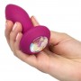 Фиолетовая анальная вибропробка с кристаллом Vibrating Petite Crystal Probe - 9,5 см. (California Exotic Novelties SE-0385-07-3)
