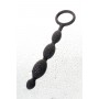 Анальная цепочка черного цвета A-toys - 19,5 см. (A-toys 761308)