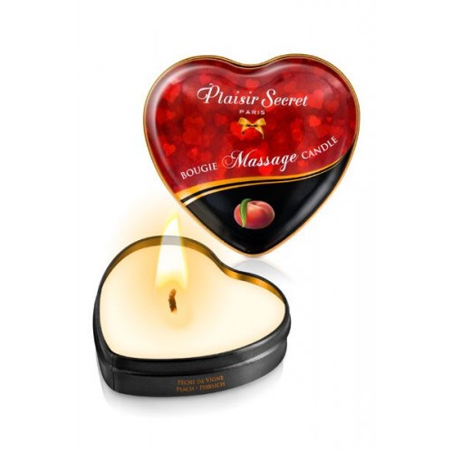 Массажная свеча с ароматом персика Bougie Massage Candle - 35 мл. (Plaisir Secret 826069)