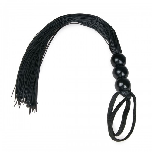 Черная силиконовая плеть Silicone Whip - 32 см. (Easy toys ET242BLK)
