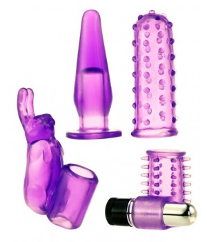 Фиолетовый вибронабор Foreplay Couples Kit..