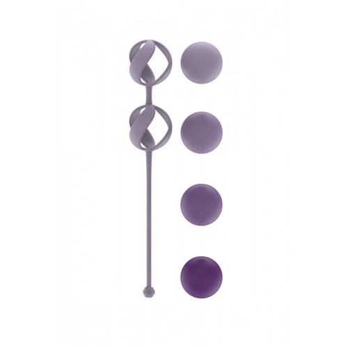 Набор из 4 фиолетовых вагинальных шариков Valkyrie (Lola Games 3013-03lola)