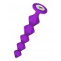 Фиолетовая анальная цепочка с кристаллом Chummy - 16 см. (Lola Games 1401-03lola)