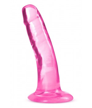 Розовый фаллоимитатор Hard N Happy - 13,9 см...