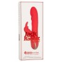 Красный вибромассажер-кролик с функцией нагрева Heated Silicone Ultra-Soft Rabbit - 21,5 см. (California Exotic Novelties SE-0609-50-3)