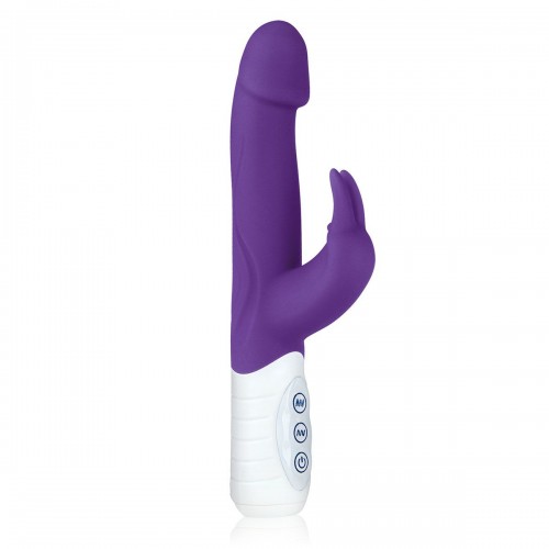 Фиолетовый вибратор с крупной головкой JUMPING BULLETS - 21 см. (Erotic Fantasy HT-R6-PUR)