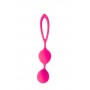 Розовые вагинальные шарики с петлёй Cosmo (Bior toys CSM-23006-25)