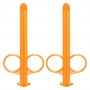 Набор из 2 оранжевых шприцов для введения лубриканта Lube Tube (California Exotic Novelties SE-2380-03-2)