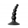 Чёрный фигурный изогнутый анальный стимулятор - 8,5 см. (Bior toys SEM-55045)