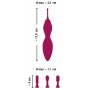 Ярко-розовый клиторальный вибратор с 3 насадками Spot Vibrator with 3 Tips - 17,9 см. (Orion 05510310000)