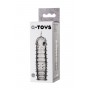 Прозрачная насадка на пенис TOYFA A-Toys с ребрами и точками - 15,3 см. (A-toys 768013)