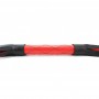 Красно-черная кожаная плётка - 45 см. (БДСМ Арсенал 54012ars)