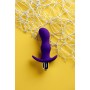 Фиолетовая изогнутая анальная вибропробка - 11,2 см. (A-toys 761313)