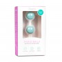 Бело-голубые вагинальные шарики Jiggle Balls (Easy toys ET251BLU)