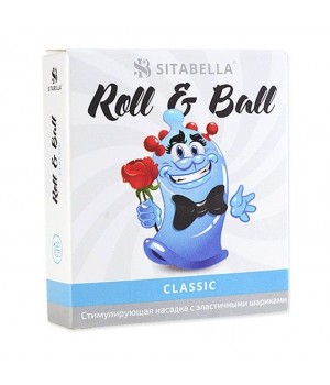 Стимулирующий презерватив-насадка Roll   Ball Classic..