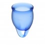 Набор синих менструальных чаш Feel confident Menstrual Cup (Satisfyer 4002057)