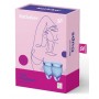Набор синих менструальных чаш Feel confident Menstrual Cup (Satisfyer 4002057)