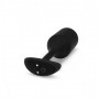 Черная пробка для ношения с вибрацией Snug Plug 4 - 14 см. (b-Vibe BV-015-BLK)