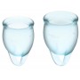 Набор голубых менструальных чаш Feel confident Menstrual Cup (Satisfyer 4002026)