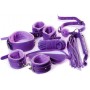 Фиолетовый набор БДСМ «Накажи меня нежно» с карточками (Штучки-дрючки 690205)