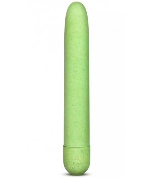 Зелёный биоразлагаемый вибратор Eco - 17,8 см...
