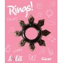 Чёрное эрекционное кольцо Rings Gear (Lola Games 0112-21Lola)