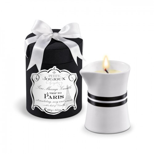 Массажное масло в виде большой свечи Petits Joujoux Paris с ароматом ванили и сандала (MyStim 46700)