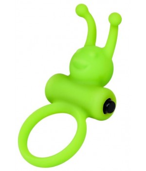 Зеленое эрекционное виброкольцо на пенис Cock Ring