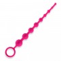 Розовая анальная цепочка из 9 шариков - 30 см. (Erotic Fantasy HT-A9-PNK)
