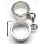 Серебристые металлические гладкие наручники (Eroticon P3014M)