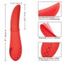 Красный вибромассажер Laguna Beach Lover с функцией «мерцающий язычок» - 20,25 см. (California Exotic Novelties SE-4349-50-3)