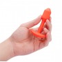 Оранжевая вибропробка для ношения B-vibe Snug Plug 1 - 10 см. (b-Vibe BV-034-ORG)