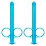 Набор из 2 голубых шприцев для введения лубриканта Lube Tube (California Exotic Novelties SE-2380-01-2)