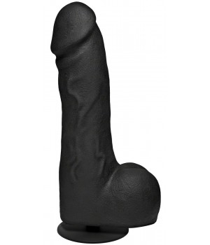 Черный фаллоимитатор-гигант с присоской-плагом The Really Big Dick - 30,5 см.