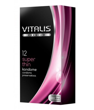 Ультратонкие презервативы VITALIS PREMIUM super thin - 12 шт.