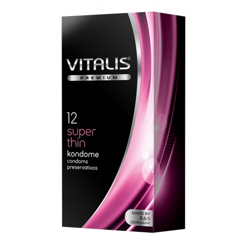 Ультратонкие презервативы VITALIS PREMIUM super thin - 12 шт. (Vitalis VITALIS PREMIUM №12 super thin)