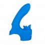 Синяя вибронасадка на палец с подвижным язычком Flick It (Gender X GX-RS-9109-2)