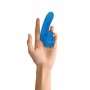 Синяя вибронасадка на палец с подвижным язычком Flick It (Gender X GX-RS-9109-2)