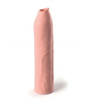 Телесная насадка-удлинитель Uncut Silicone Penis Enhancer - 17,8 см.