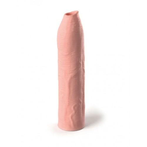 Телесная насадка-удлинитель Uncut Silicone Penis Enhancer - 17,8 см. (Pipedream PD4154-21)