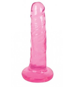 Розовый фаллоимитатор Slim Stick Dildo - 15,2 см...