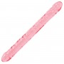 Розовый двухголовый фаллоимитатор Crystal Jellies - 45,7 см. (Doc Johnson 0287-03-CD)