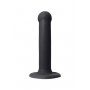 Черный фаллос на присоске Silicone Bendable Dildo S - 17 см. (Strap-on-me 6013137)
